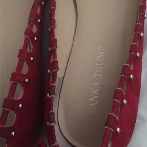 Ivanka Trump Copper Red Flats